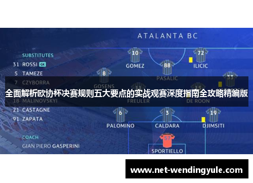 全面解析欧协杯决赛规则五大要点的实战观赛深度指南全攻略精编版 全面解析欧协杯决赛规则五大要点的实战观赛深度指南全攻略精编版